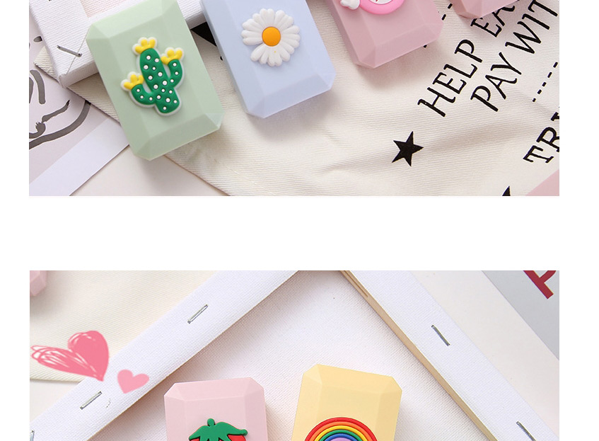 Fashion Small Wings Five-pointed Star Soft Plastic Cartoon Contact Lens Case,Contact Lens Box