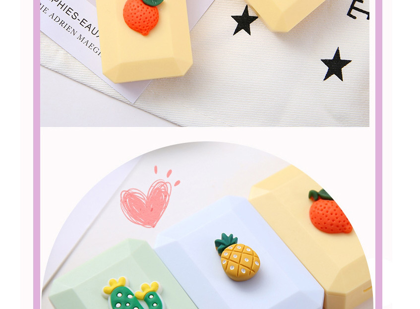 Fashion Strawberry With Flowers Soft Plastic Cartoon Contact Lens Case,Contact Lens Box