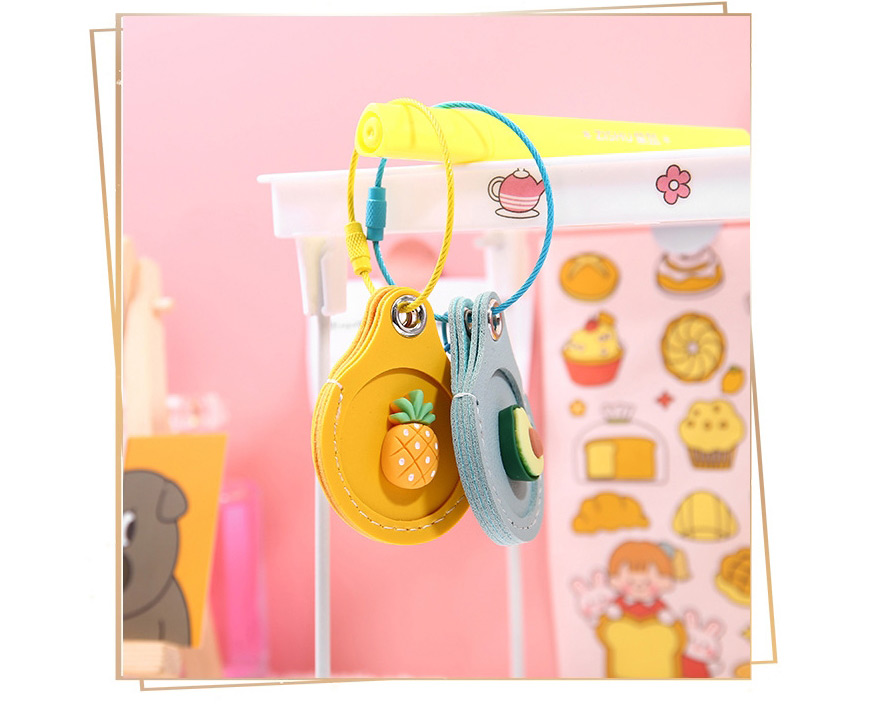 Fashion Yellow Bear Pu Cartoon Water Drop-shaped Card Holder,Postcard/Card