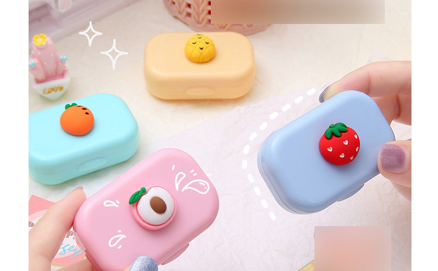Fashion Little Red Flower Cartoon Plastic Contact Lens Case,Contact Lens Box