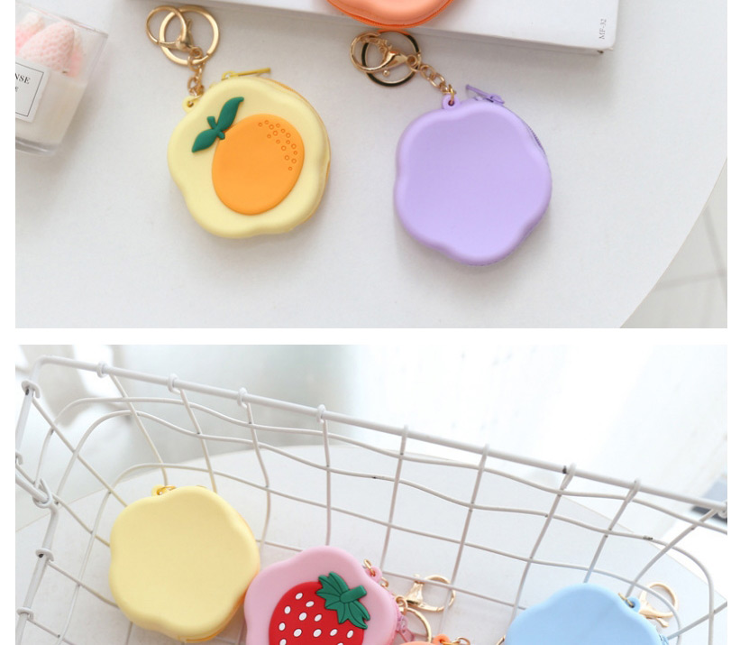 Fashion Yellow Cartoon Flowers Silicone Coin Purse,Other Creative Stationery