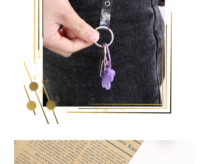 Fashion Poached Egg Resin Round Cartoon Badge Retractable Buckle,Other Creative Stationery