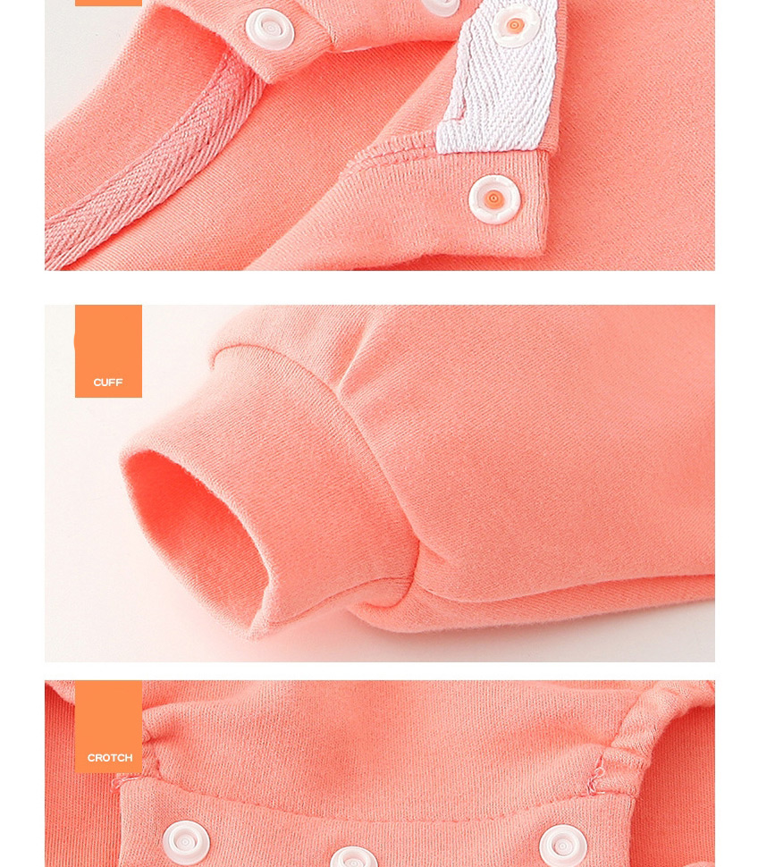 Fashion Apricot Long-sleeved Big Pocket Baby Bodysuit,Kids Clothing