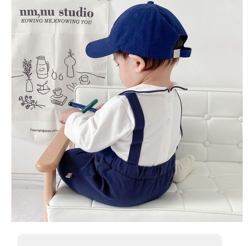 Fashion Blue Navy Style Baby Jumpsuit,Kids Clothing