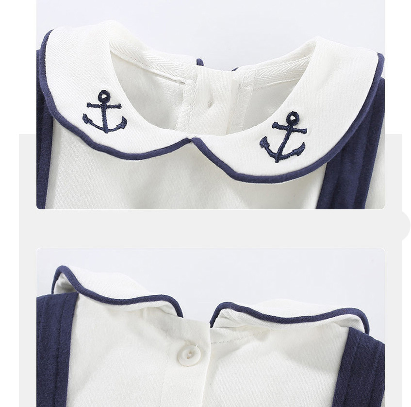 Fashion Blue Navy Style Baby Jumpsuit,Kids Clothing