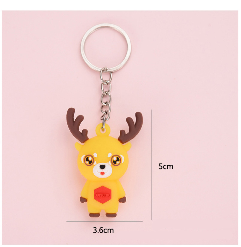 Fashion Christmas Elk Soft Christmas Elk Keychain,Household goods