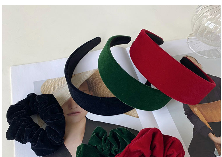 Fashion Red Velvet Broad-edged Light Board Headband,Head Band
