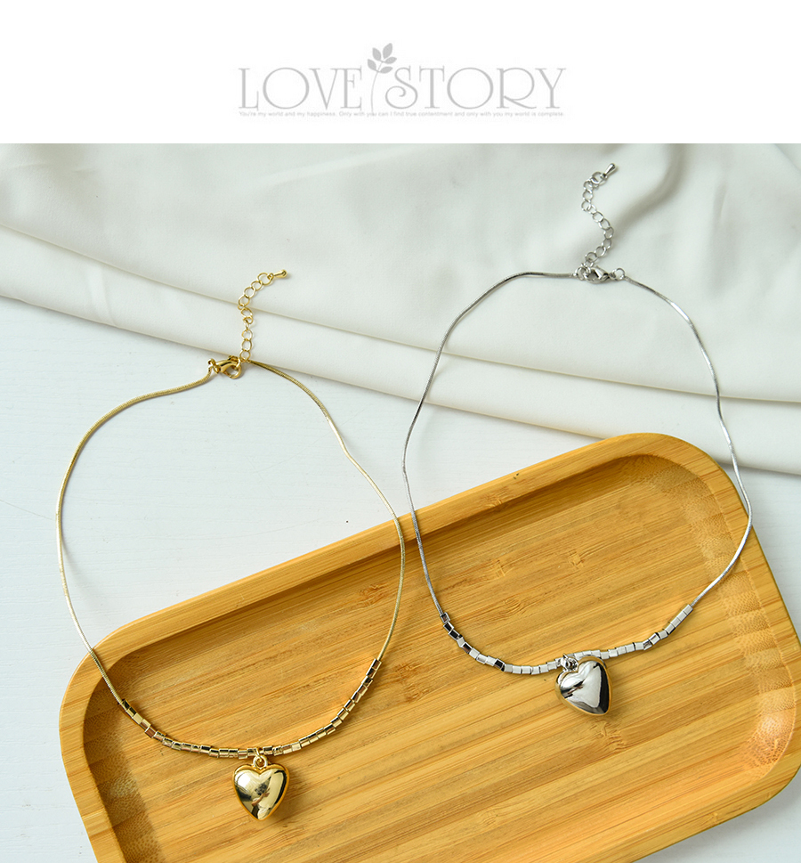 Fashion Silver Alloy Love Necklace,Pendants