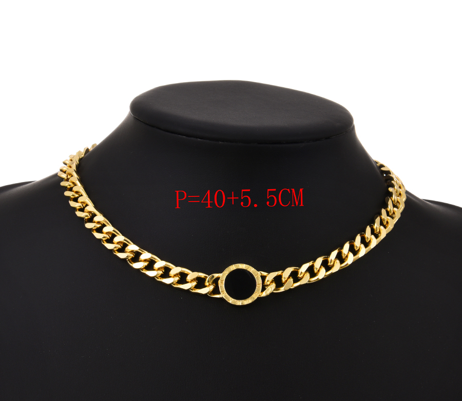 Fashion Silver Alloy Chain Ring Necklace,Chokers