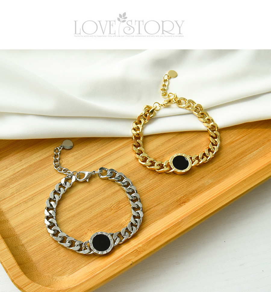 Fashion Golden Alloy Chain Round Necklace,Chokers