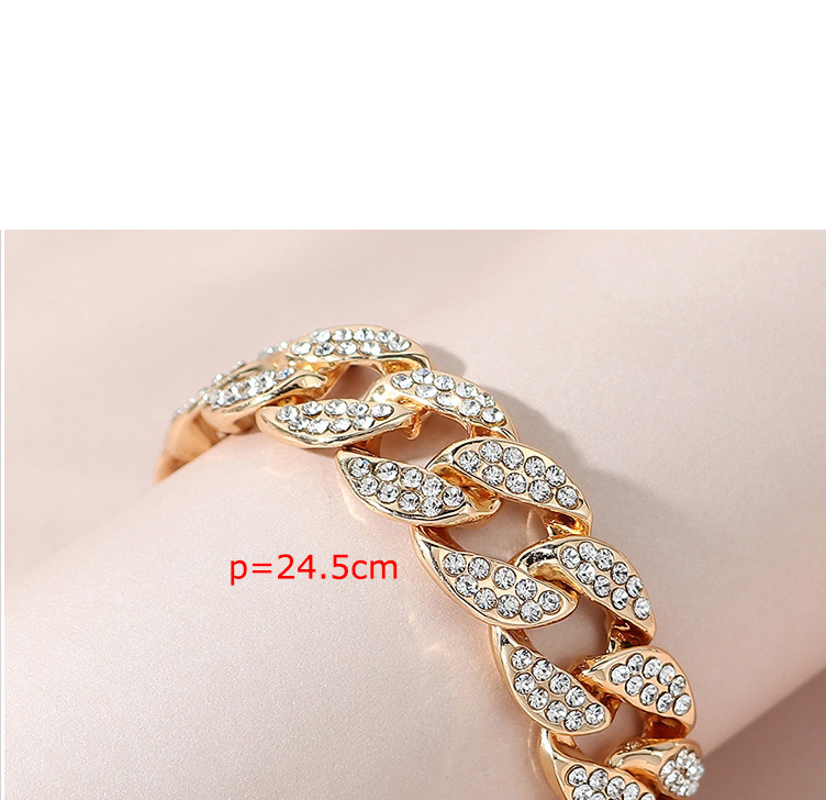 Fashion White K Diamond Thick Chain Bracelet,Fashion Bracelets