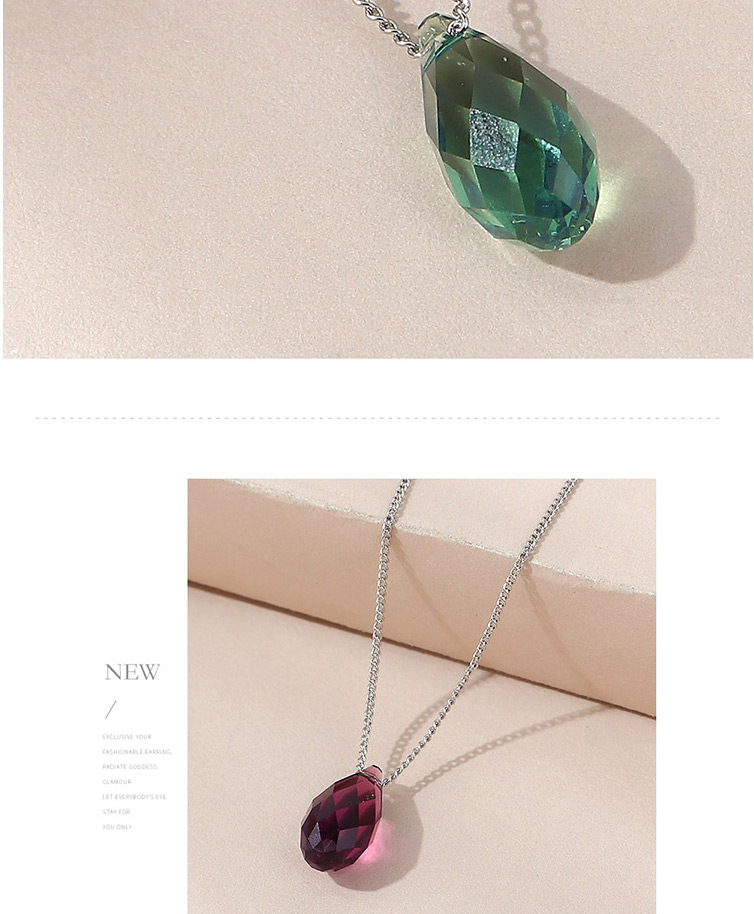 Fashion Light Rose Crystal Necklace,Pendants