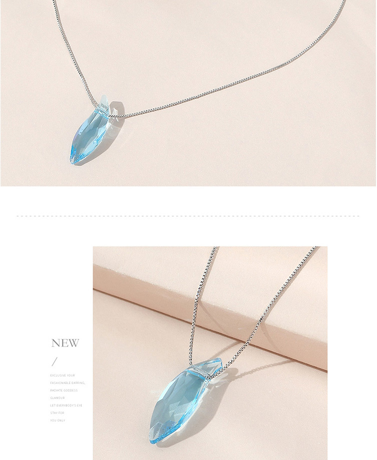 Fashion Blue Crystal Necklace,Pendants