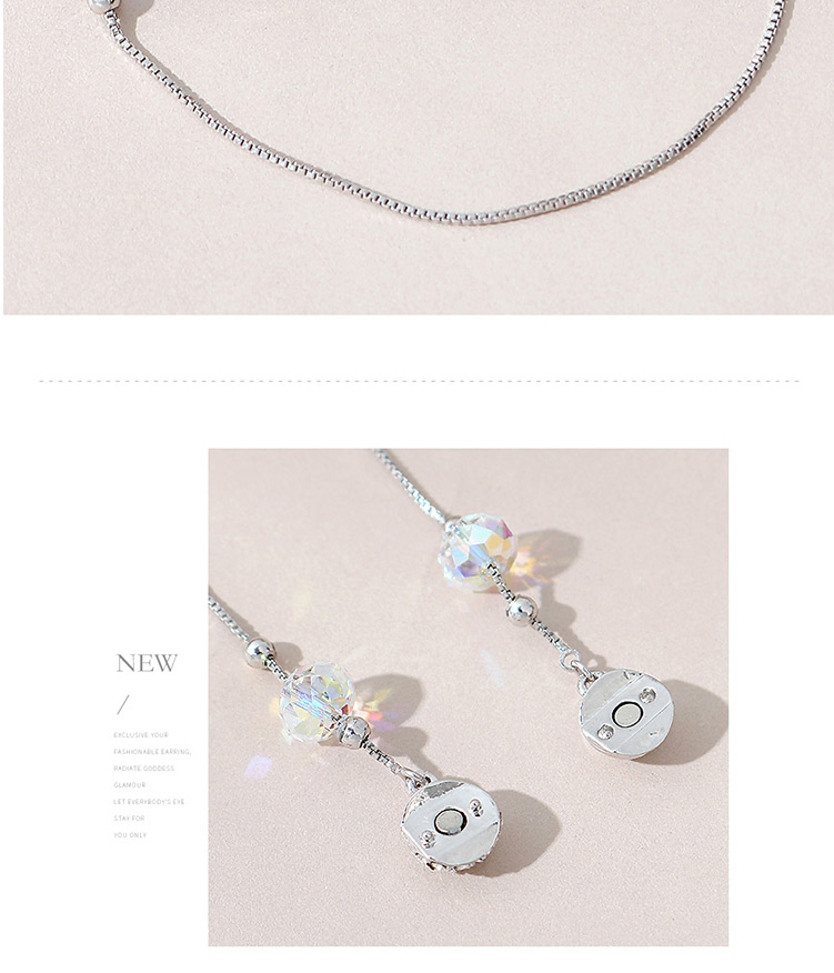 Fashion Silver Crystal Ball Snake Bone Chain Diamond Bracelet,Crystal Bracelets