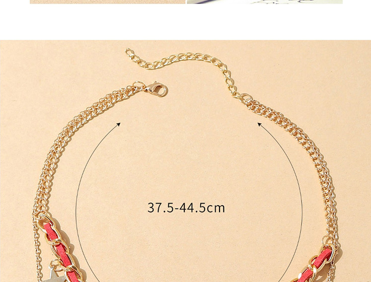 Fashion Gold Christmas Wreath Skate Double Layer Necklace,Multi Strand Necklaces