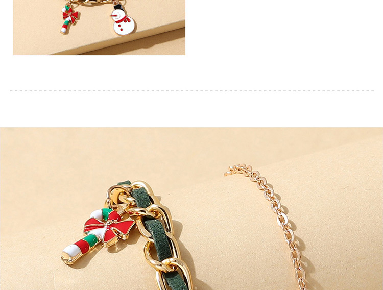 Fashion Gold Christmas Snowman Sock Chain Bracelet,Chains