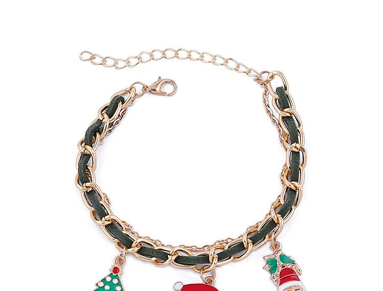 Fashion Gold Santa Claus Christmas Tree Chain Bracelet,Fashion Bracelets