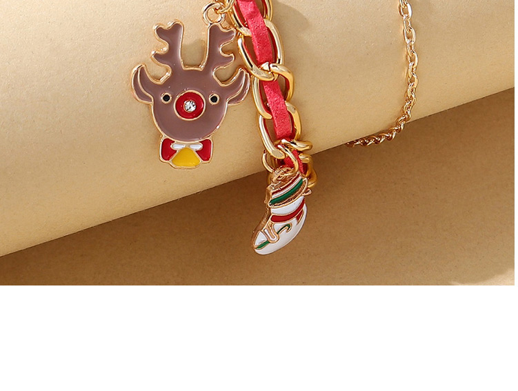 Fashion Gold Christmas Deer Head Snowman Christmas Tree Bracelet,Fashion Bracelets