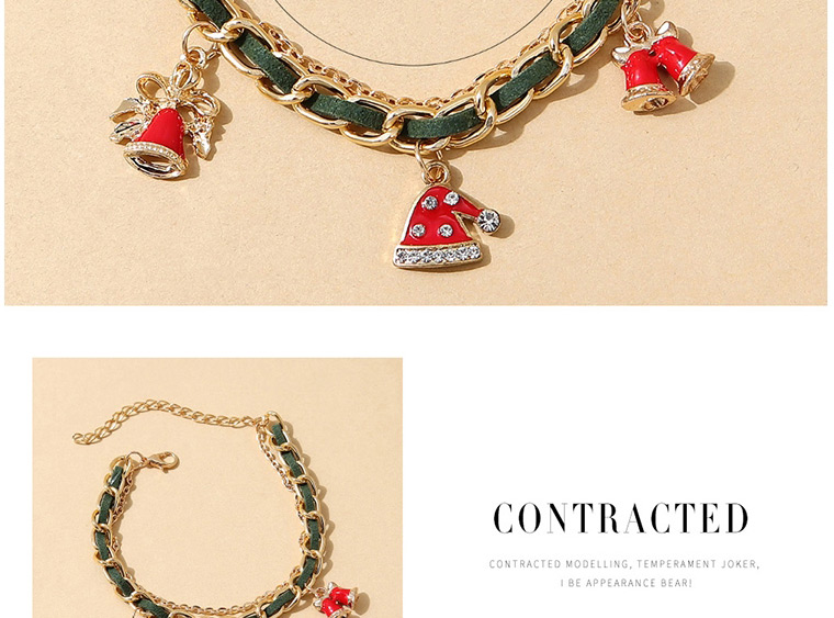 Fashion Gold Christmas Hat Bell Chain Bracelet,Fashion Bracelets