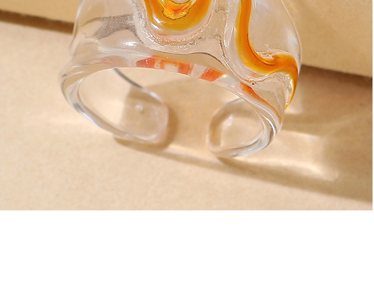 Fashion Orange Resin Snake Ring,Fashion Rings