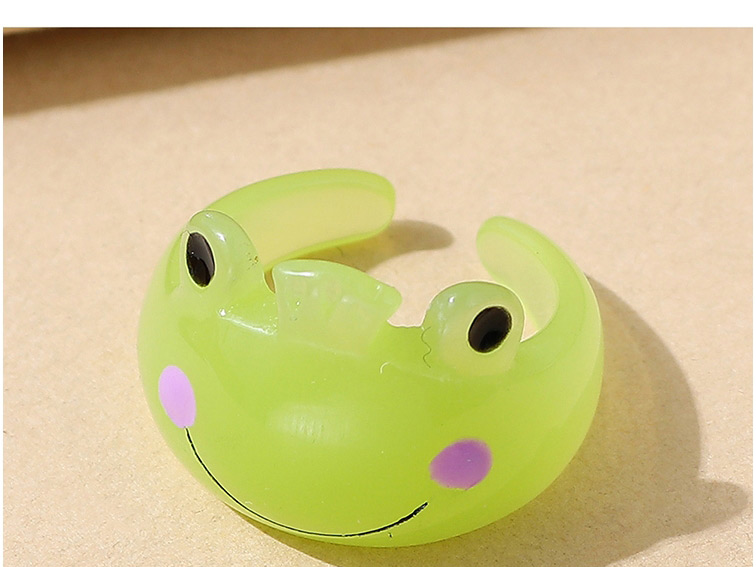 Fashion Green Resin Crown Frog Ring,Fashion Rings