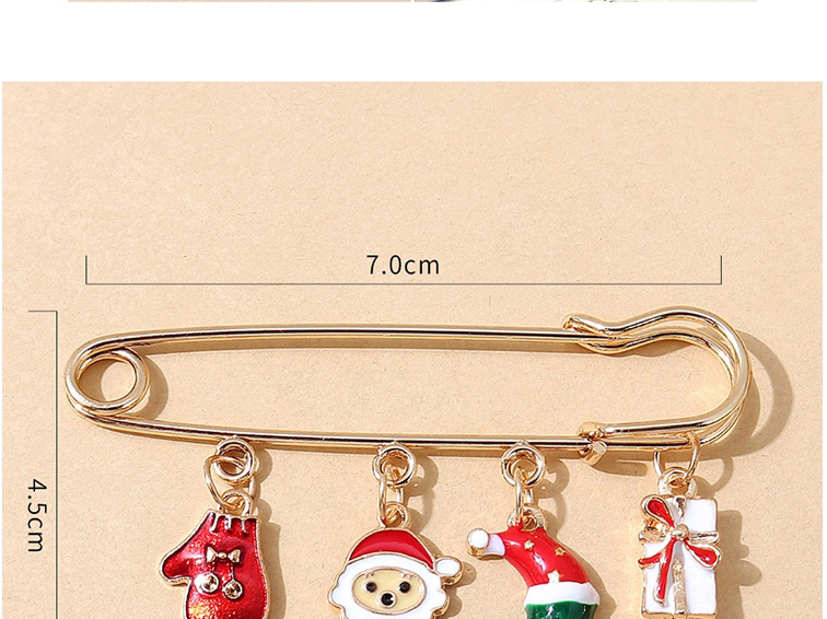 Fashion Gold Santa Claus Glove Brooch,Korean Brooches
