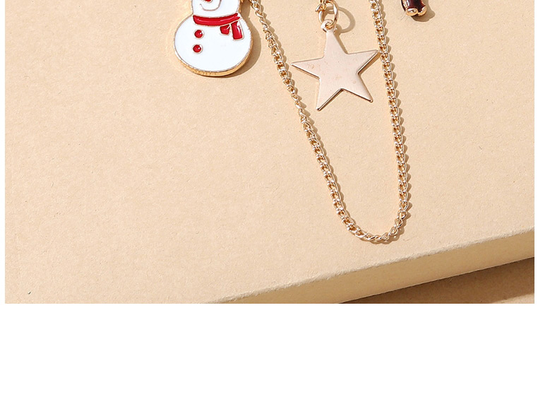 Fashion Gold Christmas Reindeer Tassel Brooch,Korean Brooches