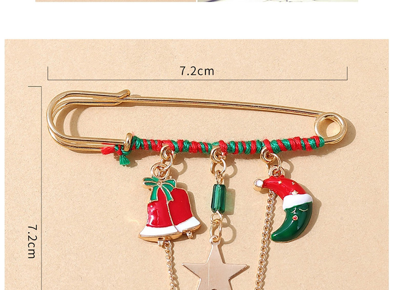 Fashion Gold Christmas Bell Tassel Brooch,Korean Brooches