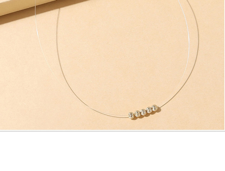 Fashion Golden-2 Fish Line Geometric Necklace,Necklaces