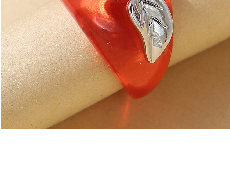 Fashion Red Resin Apple Open Ring,Fashion Rings
