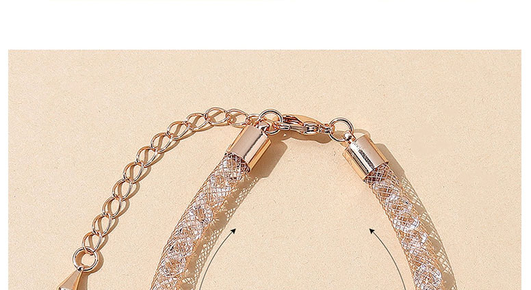 Fashion Champagne Crystal Geometric Bracelet,Crystal Bracelets