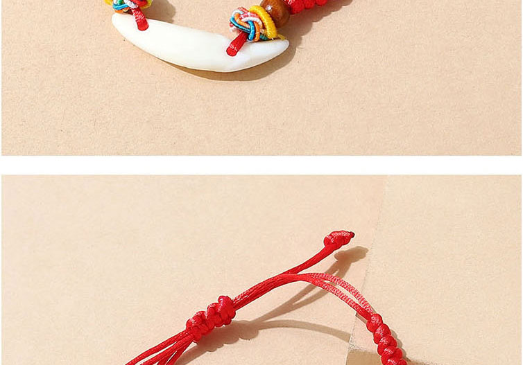 Fashion Red Resin Geometric Cord Braided Hand Rope,Fashion Bracelets