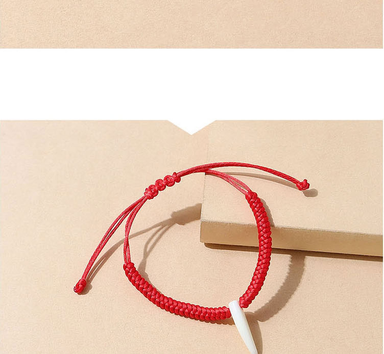 Fashion Red Resin Geometric Cord Braided Hand Rope,Fashion Bracelets