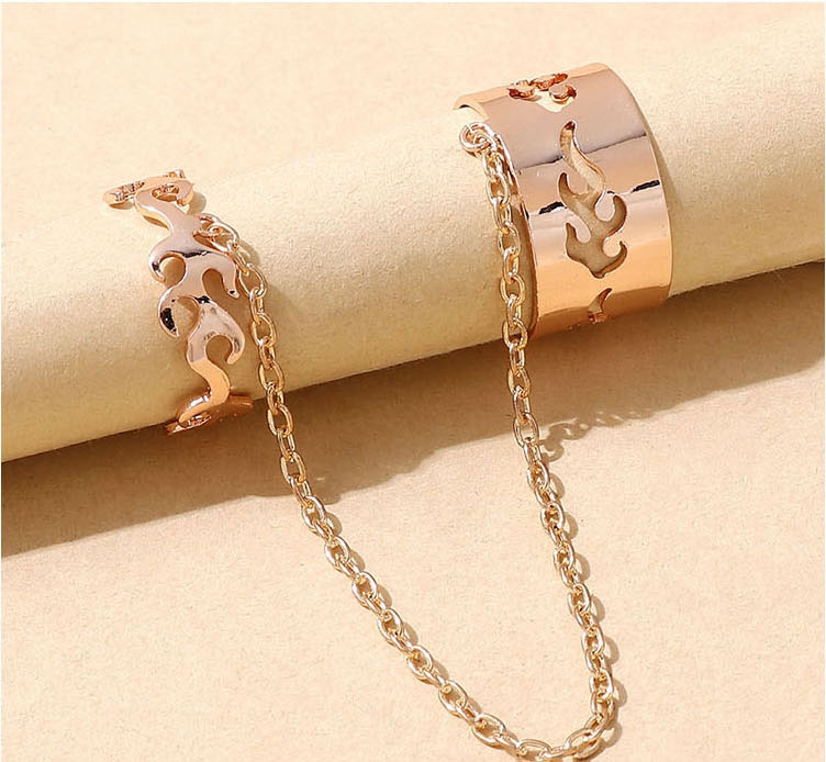 Fashion Gold Alloy Flame Finger Ring,Fashion Rings