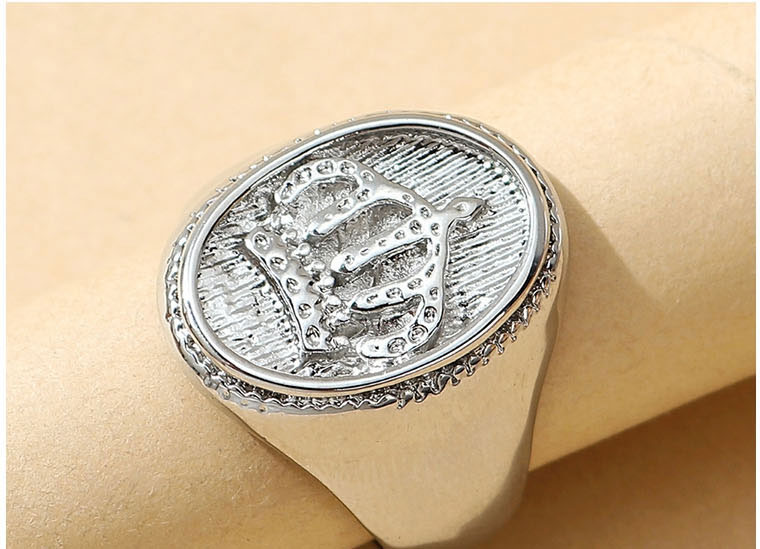 Fashion Silver Alloy Geometric Crown Ring,Fashion Rings