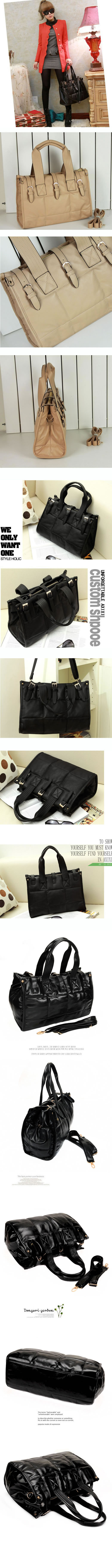 Locket Black Buckle Big Minimal Design,Handbags