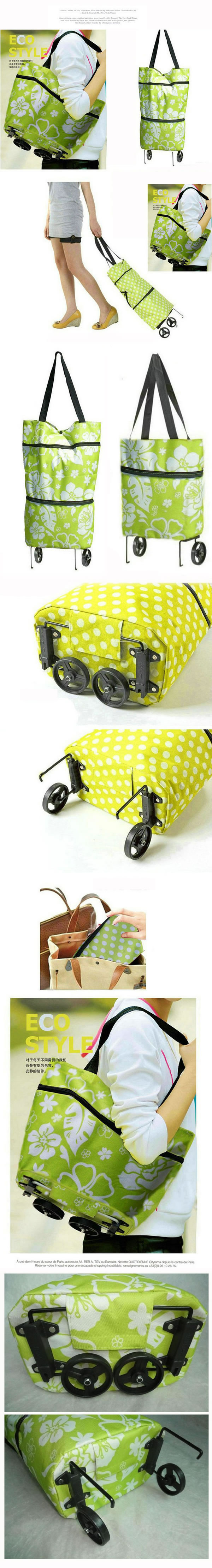 Printed Green Multifunction Flower Pattern Fold Design,Handbags