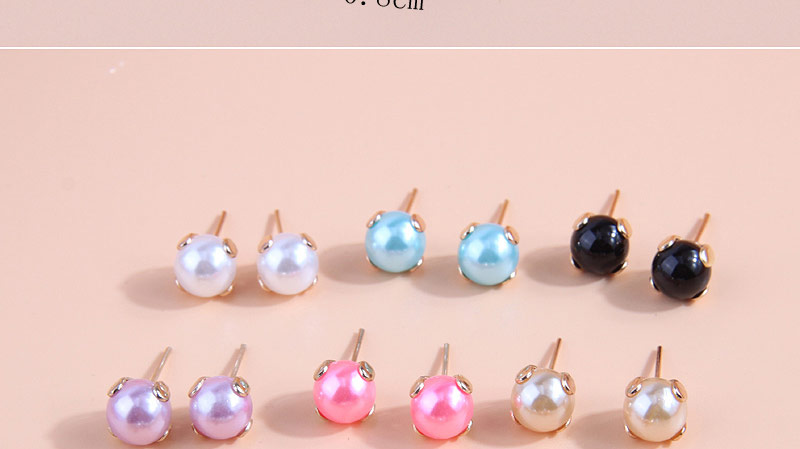 Fashion Color (36 Price) Pearl Earrings (random Color),Stud Earrings