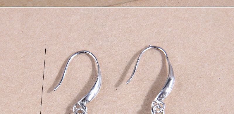 Fashion Silver Alloy Flower Crystal Stud Earrings,Crystal Earrings