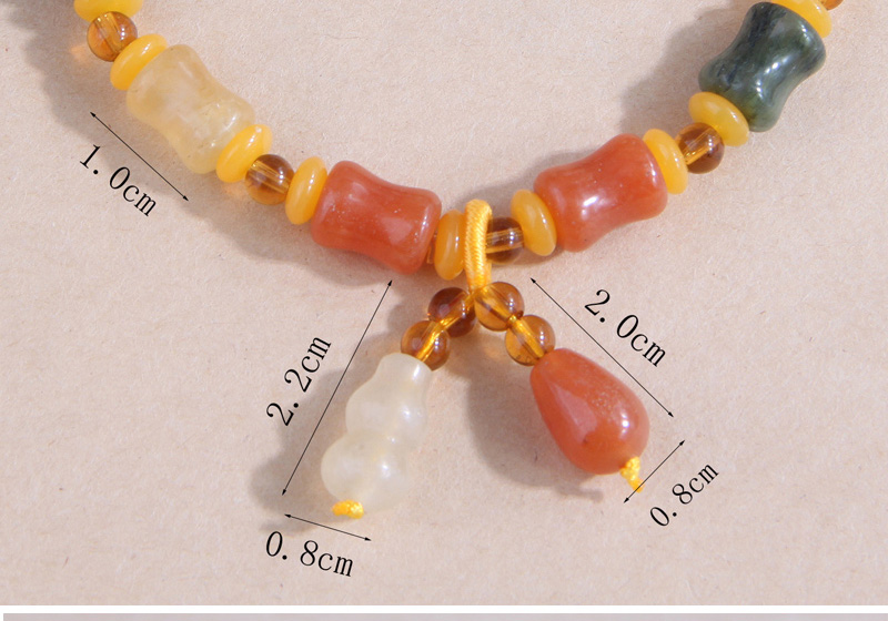Fashion Color Gourd Pendant Jade Beaded Bracelet,Fashion Bracelets