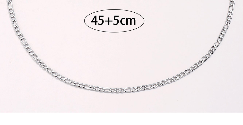 Fashion Silver Stainless Steel Metal Chain Necklace,Necklaces