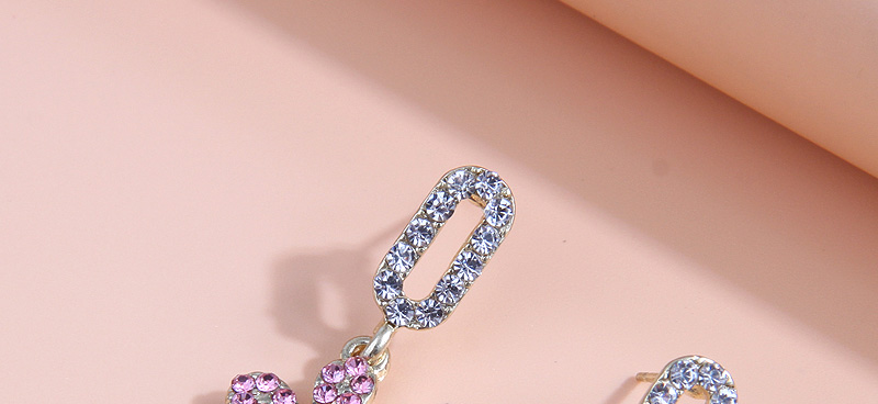 Fashion Gold Alloy Flash Diamond Flower Stud Earrings,Stud Earrings