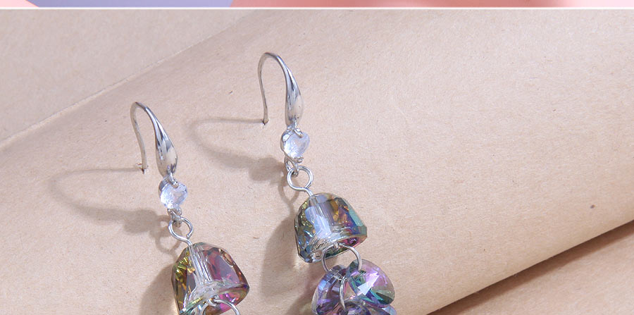 Fashion Silver Pure Copper Crystal Earrings,Earrings