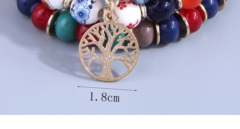 Fashion Color Alloy Geometric Beaded Tree Of Life Bracelet,Fashion Bracelets