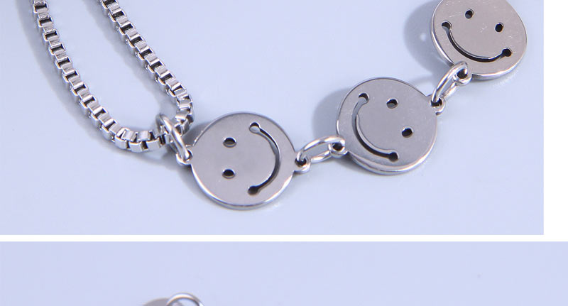 Fashion Silver Metal Smiley Chain Bracelet,Fashion Bracelets