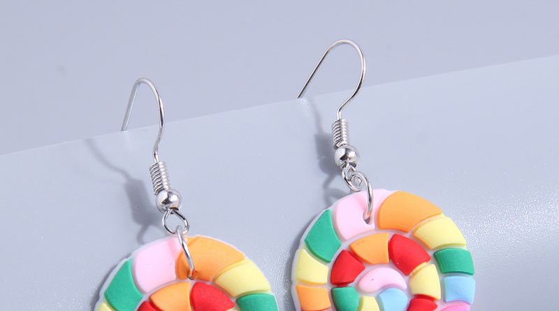 Fashion Color Alloy Silicone Lollipop Stud Earrings,Stud Earrings