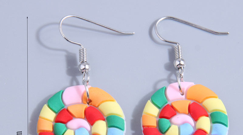 Fashion Color Alloy Silicone Lollipop Stud Earrings,Stud Earrings