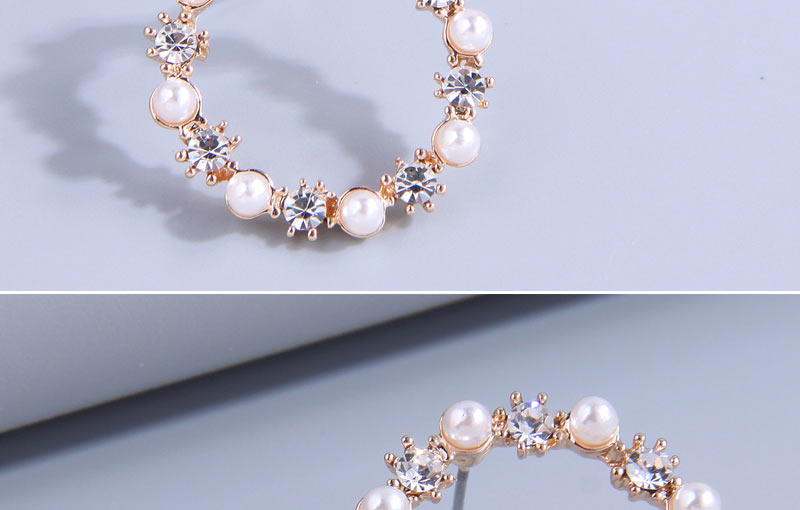 Fashion Gold Alloy Diamond Geometric Stud Earrings,Stud Earrings