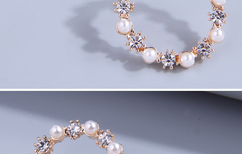 Fashion Gold Alloy Diamond Geometric Stud Earrings,Stud Earrings