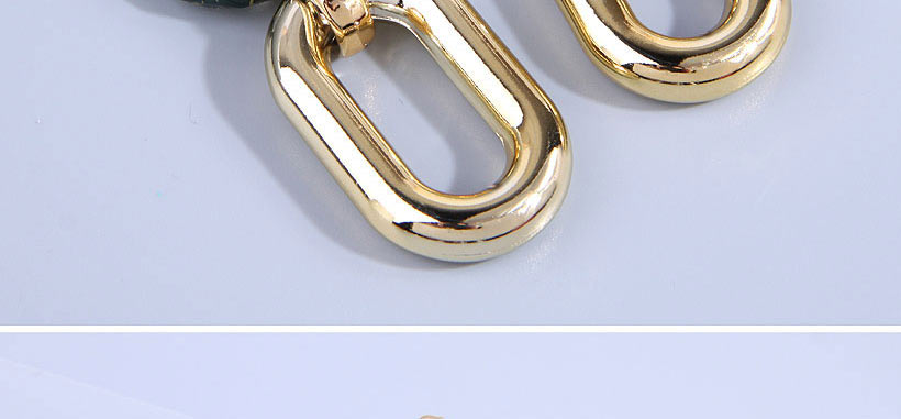 Fashion Gold Alloy Geometric Oval Drop Earrings,Drop Earrings